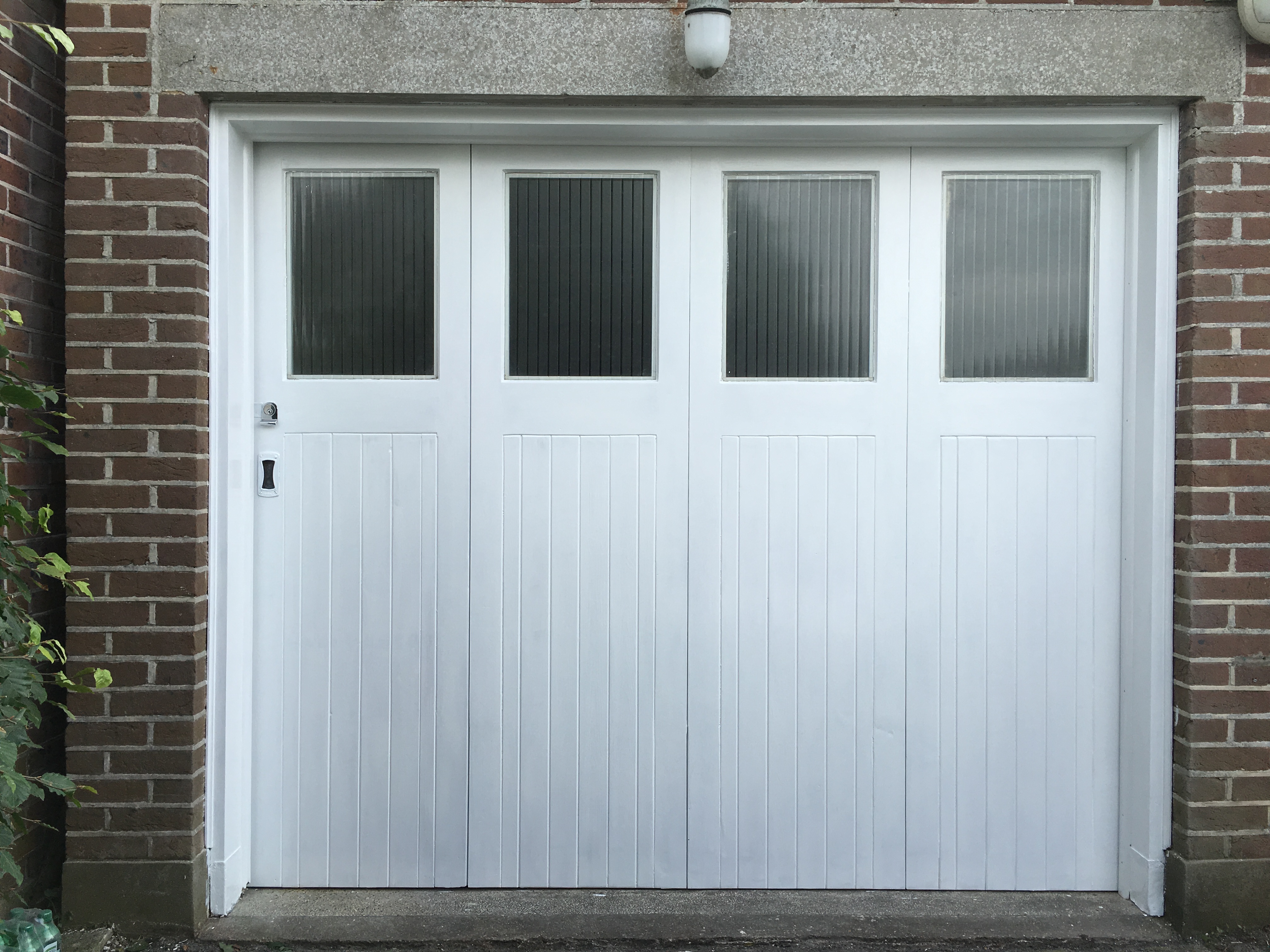 Restored bifold garage doors Creativewoodcrafts